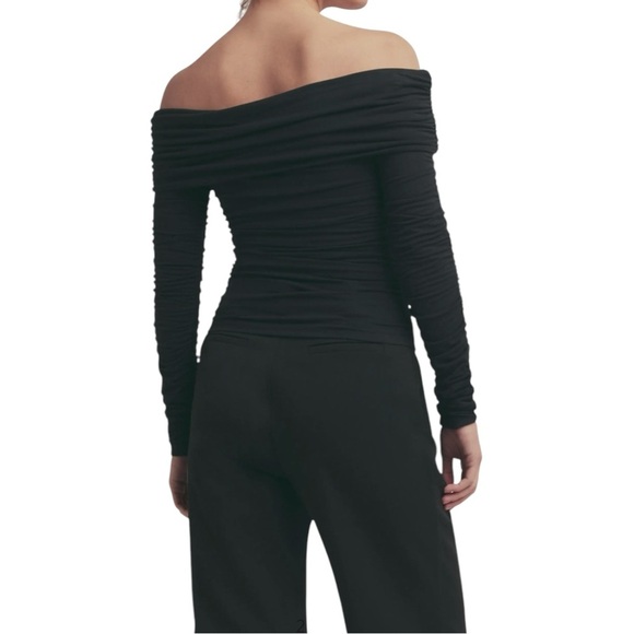 Favorite Daughter Night Out Ruched Off Shoulder Top XL - Picture 3 of 9